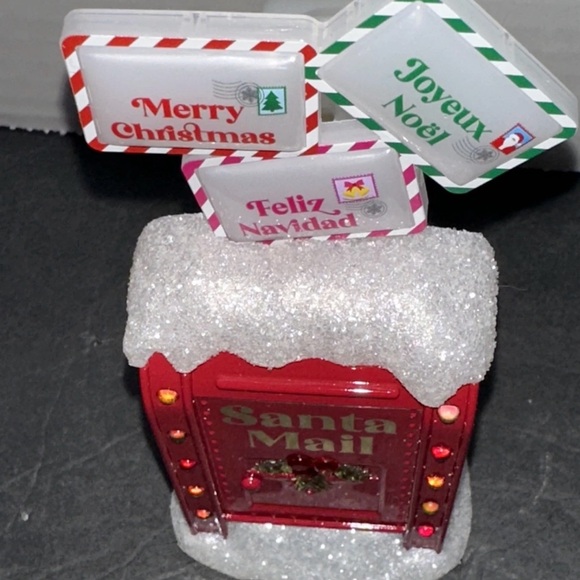 Red Santa Mail Mailbox with Holiday Greetings - Picture 6 of 11